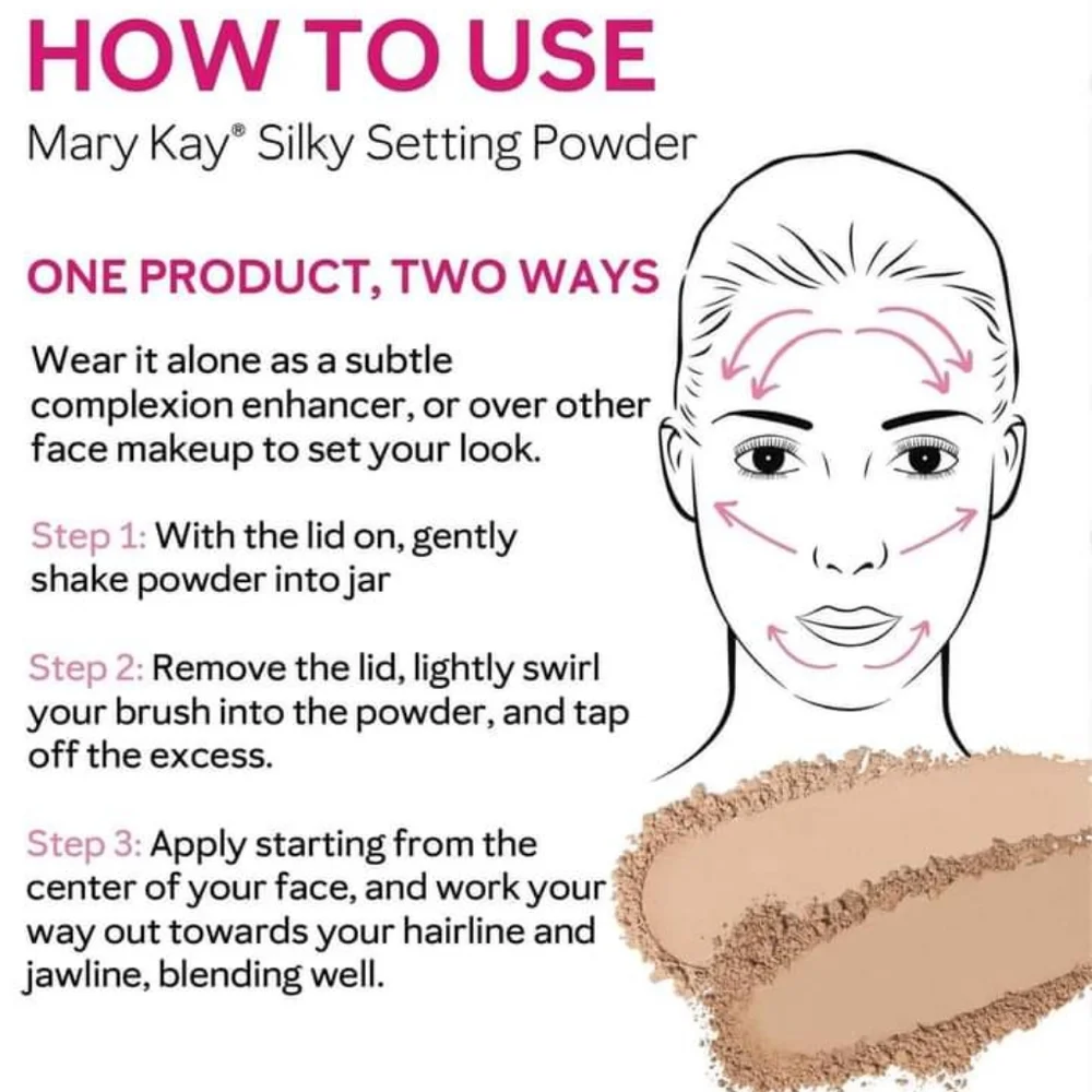 Mary kay Silky Setting Powder Deep Beige .